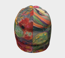 Load image into Gallery viewer, &quot;Floral #2 with Teal Dots Botanical&quot; Beanie