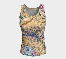 Load image into Gallery viewer, NEW!! ANIMAL LOVERS COLLECTION &quot;King of the Summer North Botanical&quot; Fitted Peachskin Jersey Tank Top
