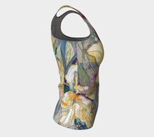 Load image into Gallery viewer, &quot;Three Irises Botanical&quot; Fitted Peachskin Jersey Tank Top